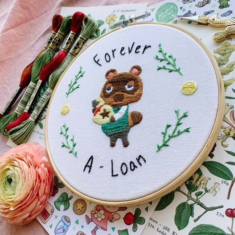 Animal Crossing Embroidery, Random Diys, Whatsapp Logo, Tom Nook, Ac New Leaf, Animal Crossing Funny, Animal Crossing Memes, Fever Dream, Ornament Ideas