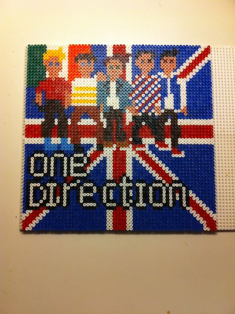 One Direction Perler Beads, Elevated Bed, Hama Beads Patterns, Perler Bead, Hama Beads, Perler Beads, One Direction, Beading Patterns, Beaded Jewelry