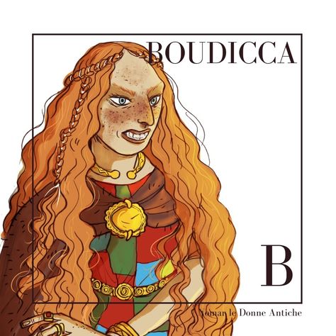 Sam🔸 illustratrice | Boudicca was the queen of the British Iceni tribe, who led a revolt against the Roman Empire in 60-61 AD. Boudicca became a symbol of… | Instagram Iceni Tribe, Female Warriors, The Roman Empire, History Art, A Symbol, Roman Empire, The Queen, Art History, Queen