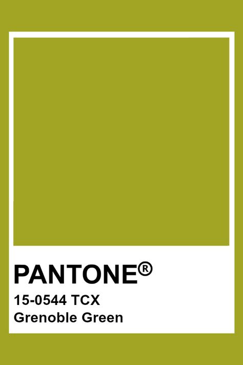 PANTONE 15-0544 TCX Grenoble Green #pantone #color Pantone Tcx Green, Chartreuse Pantone, Chartreuse Paint Color, Avocado Color Palette, Pantone Green Colors, Green Pantone, Pantone Tcx, Pantone Green, Yellow Pantone