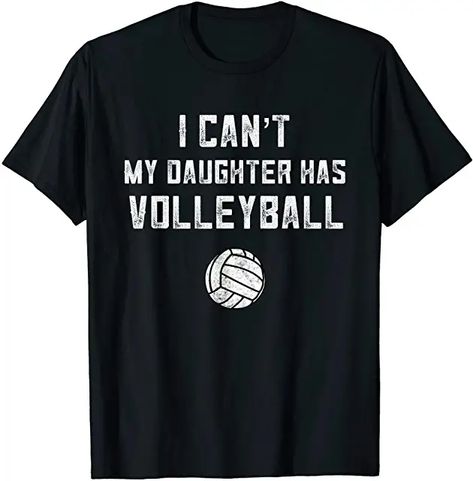 This volleyball mom or volleyball dad shirt is perfect if your daughter plays volleyball! It makes great end of season gifts, mothers day gifts and fathers day gifts. Click to purchase from Amazon! Always in stock! #volleyball #volleyball mom #volleyballdad #volleyballgifts #volleyballquotes #fathersdaygifts #mothersdaygifts #mothersday #fathersday #volleyballquote Diy Volleyball Mom Shirts, Volleyball Mom Quotes, End Of Season Gifts, Grandma Volleyball Shirts, Volleyball Parent Shirts, Funny Volleyball Shirts, Shirts Outfit, Black Shorts Men, Volleyball Shirt