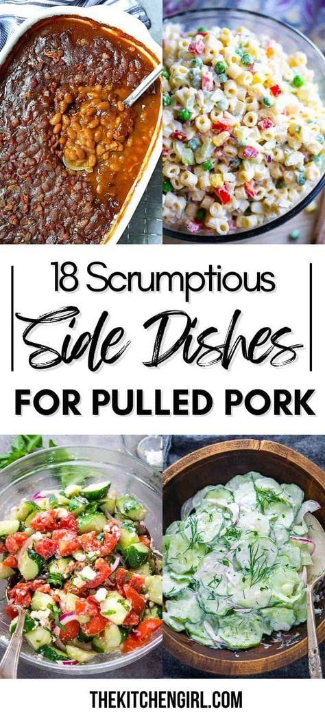 Pulled Chicken Side Dishes, Side Dishes For Smoked Pork, Winter Bbq Side Dishes, Pork Sliders Sides, Bar B Que Side Dishes, Sides With Pulled Pork, What To Serve With Pulled Pork, What Goes With Pulled Pork, Sides For Barbeque