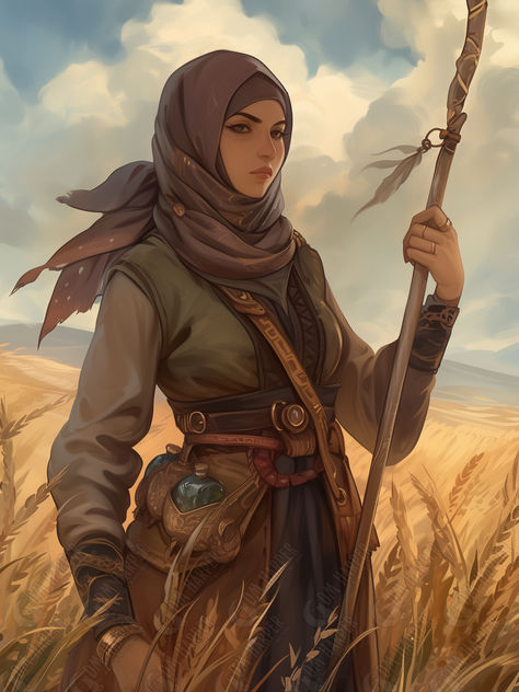 Kalliope, Tiller's Guard Wage-Mage, Human Wizard, Goldenfields, Storm Kings Thunder Magic Female Character, Human Female Dnd, Dnd Female Character Concept, Fantasy Researcher, Wizard Character Design, Dragons Inspiration, Storm Kings Thunder, Female Wizard, Graphic Novel Illustration