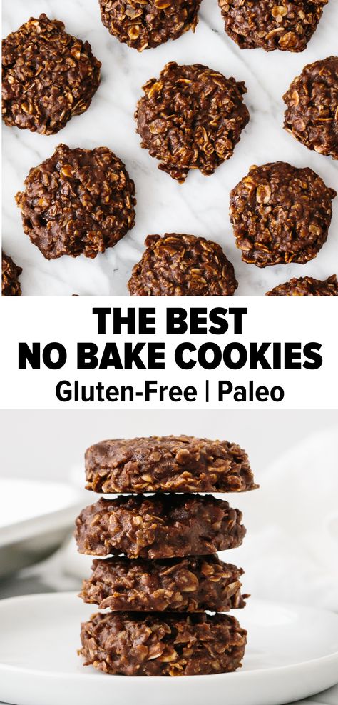 Paleo No Bake Cookies, Gluten Free No Bake Cookies, Keto No Bake Cookies, No Bake Cookies Recipe, Keto No Bake, Best No Bake Cookies, Healthy No Bake Cookies, Easy No Bake Cookies, Bake Easy