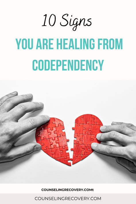 Learn the signs that you are healing from codependency ( and what to strive for ) Codependency Recovery, 12 Steps Recovery, Codependency Relationships, Low Self Esteem, Human Services, How To Stay Motivated, Self Esteem, Mindfulness, Healing