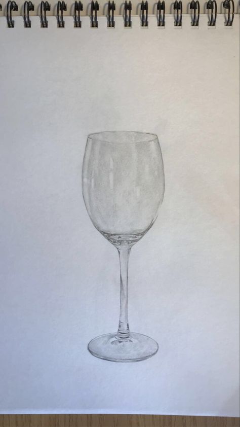 Wine Drawing, Wine Glass Drawing, Glass Drawing, Wine Drinks, Wine Glass, Sketch Book, Art Drawings, Sketch, Pencil