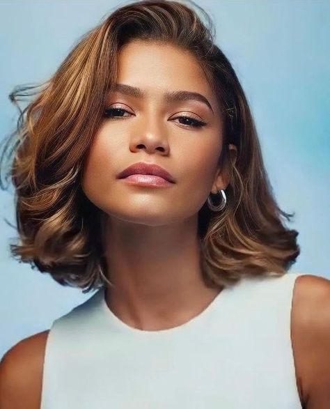 Zendaya Makeup, Zendaya Hair, Zendaya Style, Fashion People, A Name, 2023 2024, Summer Hairstyles, Bob Hairstyles, Hair Goals