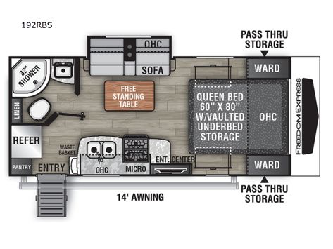 New 2024 Coachmen RV Freedom Express Ultra Lite 192RBS Travel Trailer at Hitch RV | Berlin, NJ | #25063 Entryway Pantry, Double Door Refrigerator Size, Rv Videos, Ultra Lite Travel Trailers, Fifth Wheel Toy Haulers, Pvc Roofing, Lite Travel Trailers, Coachmen Rv, Air Conditioner Installation