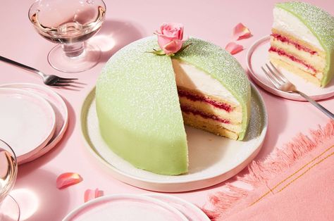 Princess Torte, Swedish Princess Cake, Marzipan Fruit, King Arthur Baking, Cheese Pastry, Torte Recipe, Pastry Cream, Princess Cake, Chiffon Cake