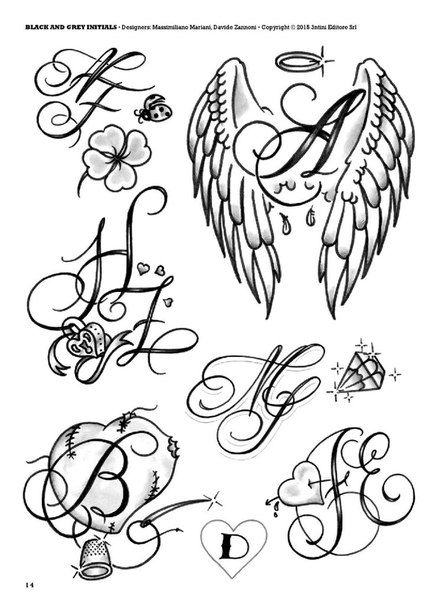 Tattoos Initials, Tattoo Initials, Initials Tattoo, Pixie Tattoo, Diy Tattoo Permanent, Paradise Tattoo, Wing Tattoo Designs, Парные Тату, Initial Tattoo