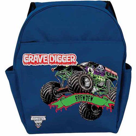 Free Shipping on orders over $35. Buy Personalized Monster Jam Grave Digger Blue Backpack at Walmart.com Toddler Boy Backpack, Monster Jam Grave Digger, Monster Jam Party, Ty Toys, Preschool Backpack, Green Backpack, Monster Truck Party, Grave Digger, Green Backpacks