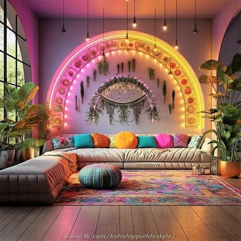 Bohemian Living Room Decor, Colorful Room Decor, Decor Ideas Bedroom, Home Decor Ideas Living Room, Pretty Room, Ideas Living Room, Home Decor Living Room, Apartment Decor Inspiration, Teen Bedroom Decor