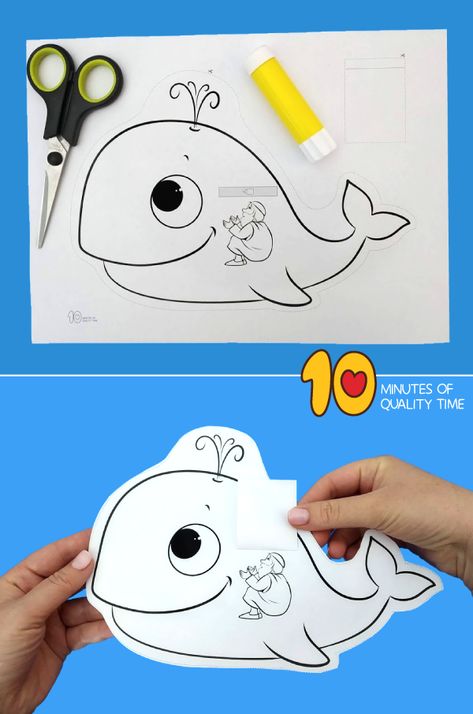 jonah and the whale activities for kindergarten Easy Jonah And The Whale Craft, Jonah Crafts For Preschoolers, Jonah And The Big Fish Craft Preschool, Jonah Preschool Craft, Jonah And Whale Craft, Jonah And The Big Fish Craft, Miraculous Catch Of Fish Craft, Great Wall Of China Craft, Jonah And The Whale Craft