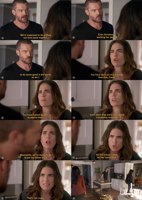 Frank Delfino and Laurel Castillo Laurel Htgawm, Frank And Laurel, Frank Delfino, Charlie Weber, Karla Souza, Im Trying, Favorite Tv Shows, Tv Series, Tv Shows