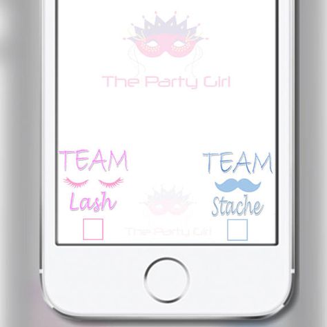 Team Lash or Stache Baby Shower Gender Reveal Snapchat Geofilter- INSTANT DOWNLOAD!! Baby Reveal Party, Snapchat Geofilters, Gender Reveal Ideas, Reveal Party, Reveal Ideas, Baby Reveal, Baby Shower Gender Reveal, Reveal Parties, Gender Reveal Party