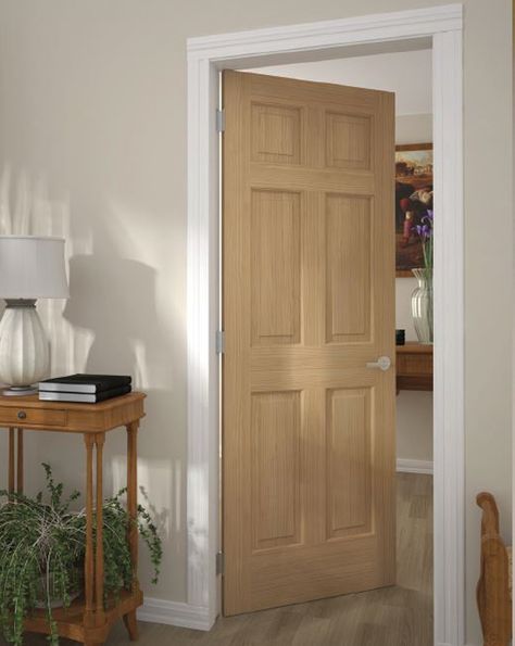 Thumbnail Image Six Panel Interior Doors, Colonial Doors, Colonial Style Interior, Car Cleaner Interior, Pintu Interior, Solid Core Interior Doors, White Internal Doors, Prehung Interior Doors, Interior Design School