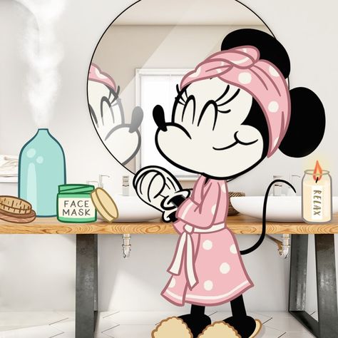 1,544 Likes, 9 Comments - Minnie Mouse (@minniemouse) on Instagram: “Turned my bathroom into a spa for #SelfCareSunday! How are you pampering yourself today? 💕” Bathroom Into A Spa, Pampering Yourself, My Bathroom, Mini Mouse, Old Disney, Pinturas Disney, Just Girly Things, Just Girl Things, A Cartoon