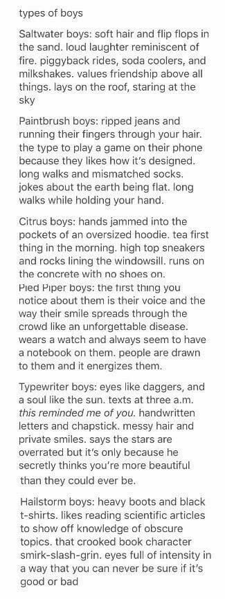 Types Of Boys Aesthetic, Types Of Bf, Types Of Aesthetics List, Different Aesthetics Types List, Books And Tea, Pied Piper, Writing Characters, Story Prompts, Totally Me