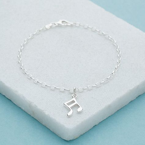 Music Note Bracelet, Music Note Jewelry, Sterling Silver Charm Bracelets, Music Bracelet, Infinity Charm Bracelet, Pretty Jewelry Necklaces, No Thanks, Music Jewelry, Gold Rings Fashion