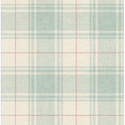 Plaid Wallpaper, Farm House Colors, Roll Paper, W Wallpaper, Farmhouse Interior, Rich Color Palette, Wallpaper Pattern, Laurel Foundry Modern Farmhouse, Accent Wallpaper