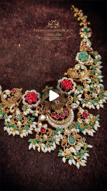 Premraj shantilal jain jewellers on Instagram: "Nakshi Balaji Neck piece✨

from 
@premrajshantilaljainjewellers
Comment below to know the price of the jewellery piece

Follow-@premrajshantilaljainjewellers
For Further queries call
📞+91 9169160096

OR

click the following link
👉https://wa.me/919169160096

#premrajshantilaljainjewellers#kundanjewellery#polkijewellery#exclusivjewellery#elegantjewellery#trendingjewellery#polkikundanjewelry#designedbyexperts#handcraftedbyexperts#classyjewellery#royaljewellery#bridaljewellery#polkikundannecklaceset#weddingjewellery#southindianbride#southindianjewellery#southindianwedding#specialasyou#perfectfortheoccasion#polkikundan#polkijewellery#pellikuthuru#telugucelebrities#telugubride#indianjewellery" Nakshi Necklace, Premraj Shantilal Jain Jewellers, Jewelry Wishlist, Antique Necklaces Design, Antique Necklaces, Neck Piece, Antique Necklace, Gold Jewelry Fashion, Necklace Designs