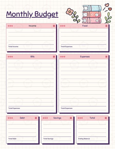 🌺 This adorable printable budget sheet is bursting with all the pink charm you need to track your finances in style! Get an instant download of this monthly budget planner for your budget binder. This digital download comes as 1 PDF and is suitable for color printing and black and white. Check out our other matching digital downloads for cute designs suitable for daily, weekly, bi-weekly, quarterly and yearly planning! 2 Week Budget Plan, Yearly Budget Planner, Business Journaling, Money Journal, Budget Planner Ideas, Printable Budget Sheets, Budget Planner Book, Yearly Planning, Budget Sheet