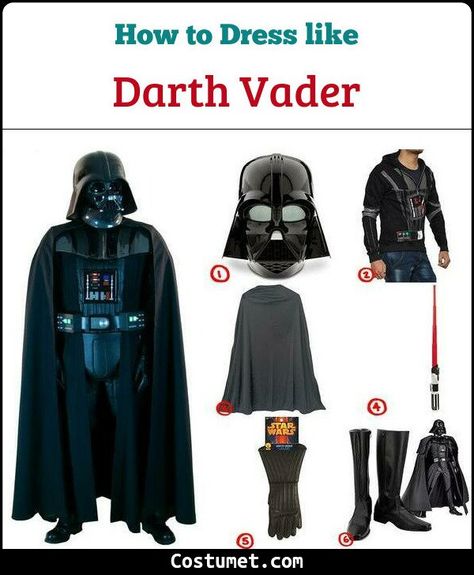 Darth Vader (Star Wars) Costume for Cosplay & Halloween 2021 Diy Darth Vader Costume, Darth Vader Costume Kids, Homemade Darth Vader Costume, Darth Vader Outfit, Women’s Darth Vader Costume, Darth Vader Halloween, Darth Vader Cosplay, Darth Vader Costume, Teen Boy Halloween Costume