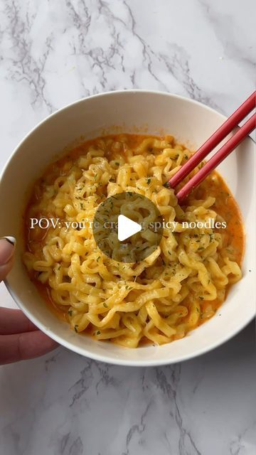 Carbonara Noodles, Samyang Carbonara, Carbonara Ramen, Spicy Noodles, Late Night Snacks, Guilty Pleasure, Guilty Pleasures, Spicy Recipes, Have You Tried