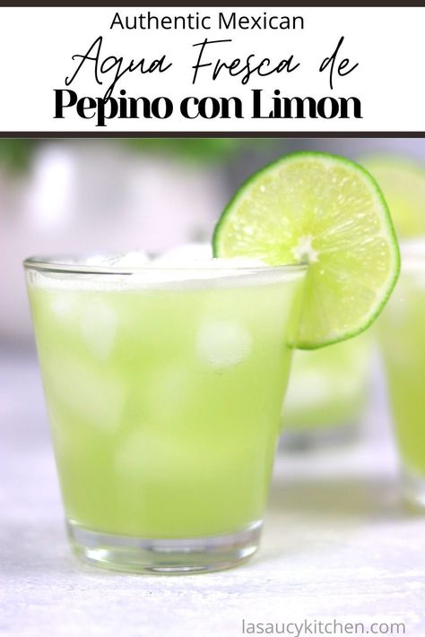 Lime Agua Fresca Recipe, Agua Fresca Lime, Cucumber Lime Aqua Fresca, Agua Fresca Cucumber Lime, Cucumber Agua Fresca Recipe, Lime Drink Recipes, Cucumber Lime Agua Fresca, Aqua Fresca Recipes, Cucumber Agua Fresca