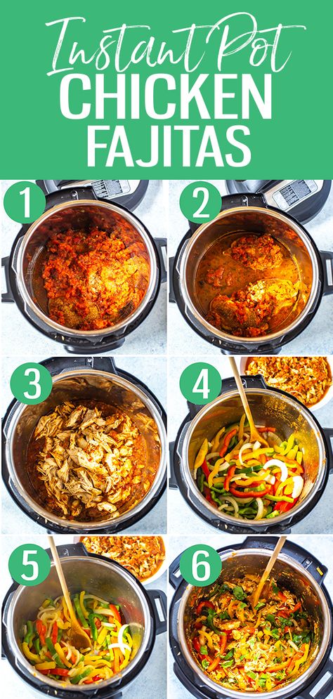 Instant Pot Chicken Fajitas, Instapot Recipes Chicken, Pot Recipes Healthy, Pot Recipes Easy, Diner Recept, Fajita Recipe, Best Instant Pot Recipe, Healthy Instant Pot Recipes, Instant Pot Recipes Chicken