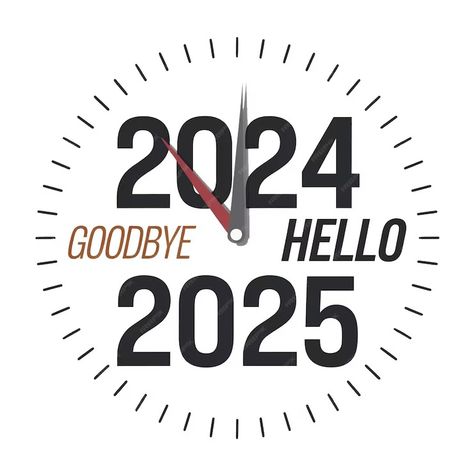 Graphic clock on the New Years inscription goodbye 2024 hello 2025 | Premium AI-generated image End Of 2024, New Year Quotes 2025, 2024 Goodbye, 2025 Is My Year, New Years 2025, 2025 New Year, 2025 Picture, Happy 2025, 2025 Logo