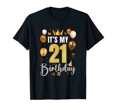 PRICES MAY VARY. Its my 21st birthday happy 2003 birthday party for men women Saying vintage 2003 21st birthday 2003 classic retro twenty-one old for women present ideas clothes best girl guy quotes born funny him her years tee clothes outfits apparel costume great saying for men women girls guy Lightweight, Classic fit, Double-needle sleeve and bottom hem 2003 Birthday Party, Its My 21st Birthday, Birthday Party For Men, 2003 Birthday, Guy Quotes, My 21st Birthday, Best Girl, Birthday Happy, 21st Birthday