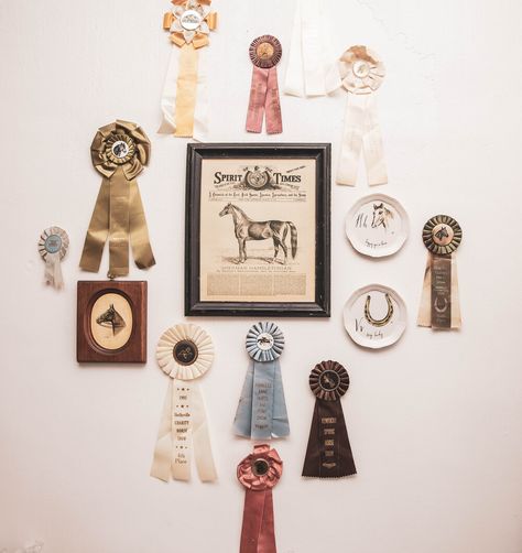 Vintage Equestrian Aesthetic, Ribbons Aesthetic, Horse Show Ribbons, Horse Ribbons, Marine City, Vintage Bakery, Ribbon Wall, Spring Horse, Horse Vintage