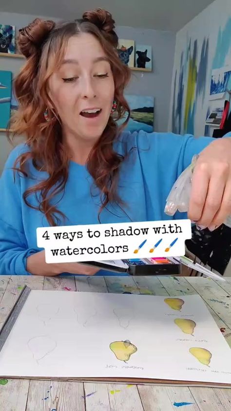 136K views · 2.5K reactions | How to make shadows in watercolor In this tutorial we explore a couple ways to make shadows with watercolor. What's y | Lacey Art | Lacey Art · Original audio Shadows In Watercolor, Shadow Watercolor, Water Colours, Watercolor Ideas, Watercolour Art, Art Cards, Art How, Facebook Reels, Hindu Art