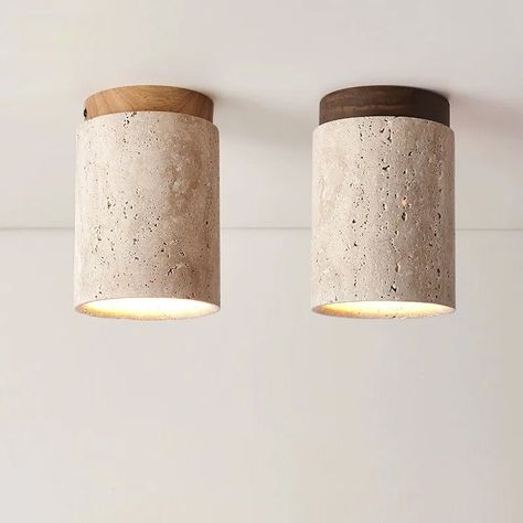 Our boho-style ceiling light is designed to infuse a touch of Japanese simplicity into your space. Crafted in a minimalist design, this surface-mounted down-light is made from natural yellow cave stones, ensuring a unique and peaceful atmosphere in any room. Each lamp boasts a distinctive stone texture, creating a one- Lamps Living Room Ceiling, Modern Organic Lighting, Living Room Lighting Ideas Ceiling, Japanese Simplicity, Boho Style Lighting, Ceiling Mount Light Fixture, Japanese Lighting, Living Room Ceiling Lamp, Minimalist Ceiling Light