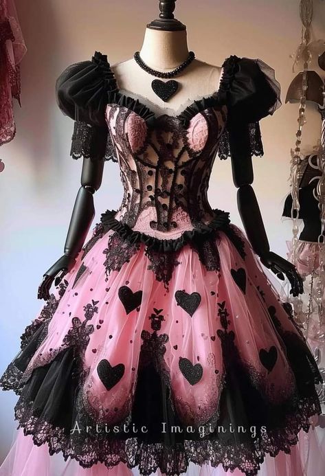 Pink And Black Wedding Dress, Pink And Black Dress, Matric Dress, Kawaii Metal, Black And Pink Dress, 19th Birthday, Date Dinner, Aesthetic Stuff, Dresses Ideas