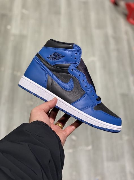 Air Jordan 1 High OG “Dark Marina Blue” White Jordan 1, Air Jordan 1 Blue, Blue Air Jordan 1, Black White Jordans, Jordan 1 Blue, Jordan 1 Black, Blue Jordans, White Jordans, Black Jordans