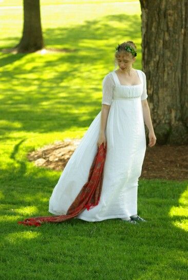 Regency Regency Wedding, Regency Gown, Regency Era Fashion, Cotton Gowns, Regency Dress, Regency Fashion, 19th Century Fashion, Old Dresses, Empire Dress