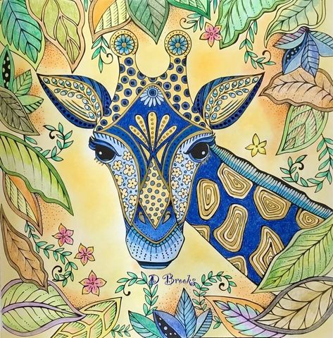 Colorful Giraffe Painting, Colorful Giraffe, Giraffe Drawing, Giraffe Pictures, Giraffe Painting, Rita Berman, Afrique Art, Giraffe Art, Madhubani Art