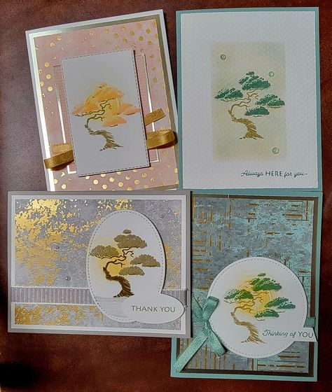 Stampin Up Treasured Kindness Stampin Up Treasured Kindness Cards, Treasured Kindness Stampin Up Cards, Stampin Up Treasured Kindness, Kindness Cards, Asian Cards, Chinese New Year Card, Greeting Card Inspiration, Crafts Cards, Tree Cards