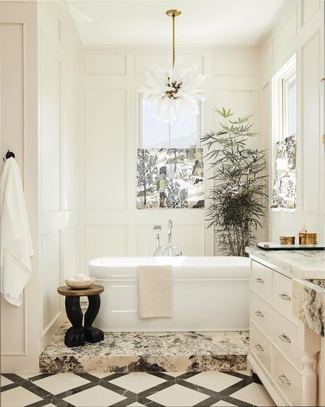 Alice Lane Interior Design on Instagram: "A bathroom we will never get off our mind is Tiger Oak✨😍 What do you think of this space? Let us know in the comments! 

#alicelaneinteriors" Modern Mobile Homes, Ranch Makeover, Bathroom Lighting Ideas, Bathroom Lighting Design, Alice Lane, Modern Bathroom Lighting, Tiger Oak, Remodeling Mobile Homes, Unique Bathroom