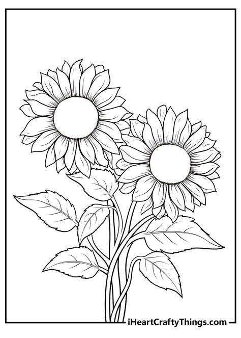 Sunflower Coloring Pages (100% Free Printables) Sunflower Coloring, Sunflower Coloring Pages, Sunflower Printable, Sunflower Colors, Bible Stuff, Coloring Sheets For Kids, Wood Burning Patterns, Wrist Tattoo, Art Prompts