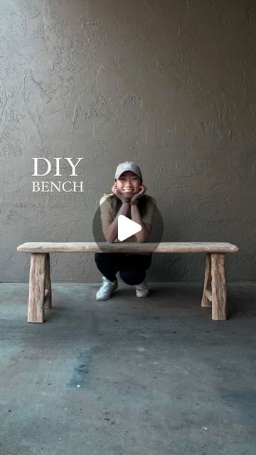 JENN  |  DIY • Furniture Flips • Home Decor on Instagram: "Part 2 of me making a skinny, rustic bench! 😁Wish this could have been the final video… unfortunately, things didn’t go as smoothly as I wanted 😆😏 
Stay tuned for the final results…! ✨
-
-
#rusticfurniture #rustichome #diyfurniture #homediy #wabisabiinteriors #japandihome #japandidecor #diyfun" Diy Rustic Bench, Entry Bench Diy, Diy Furniture Flip, Japandi Home, Japandi Decor, Entry Bench, Furniture Flips, Bench Diy, Rustic Bench