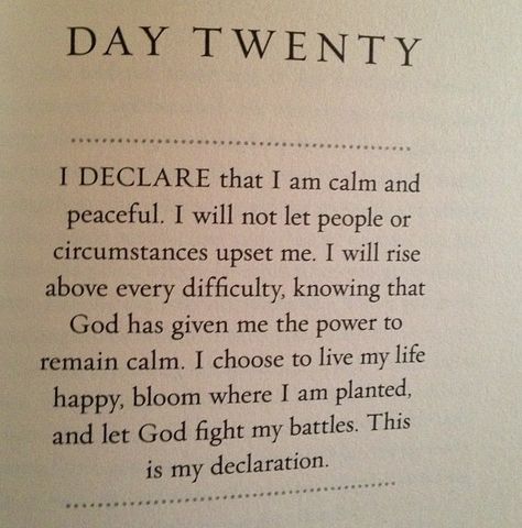 Day 20 | I Declare Calm | Joel Osteen Joel Osteen, Quotes Inspirational Positive, Spiritual Inspiration, Knowing God, Faith Quotes, The Words, Spiritual Quotes, Christian Quotes, Inspirational Words