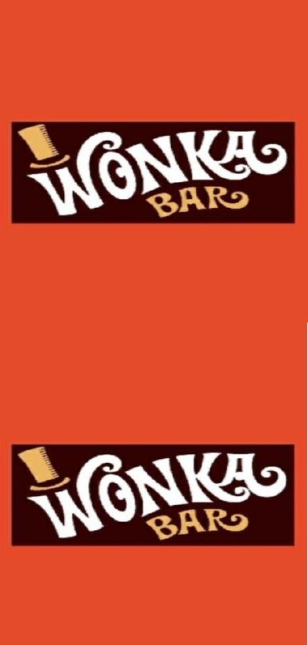 Free Printable Wonka Bar Wrappers Willy Wanka, Willy Wonka Halloween, Wonka Bar, Roald Dahl Day, Chocolate Factory Party, Charlie Chocolate Factory, Wonka Chocolate Factory, Wonka Party, Candy Decorations Diy