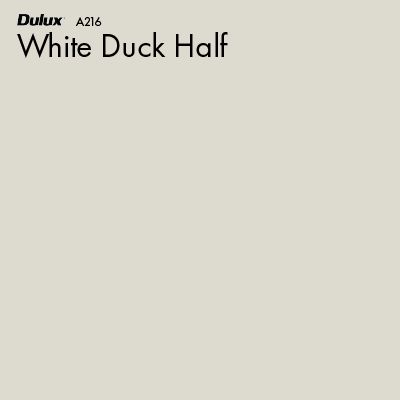 White Duck Half by Dulux | Style Sourcebook Dulux White Duck, Style Sourcebook, Dulux White, Modern French Provincial, Hallway Paint, House Colour, Interior Brick, Wall Colours, Creek House