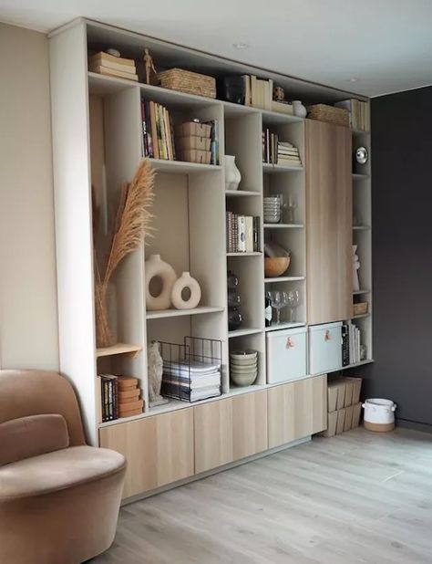 Ikea Besta Ideas, Ikea Besta Hacks, Ikea Wall Units, Besta Hacks, Besta Cabinet, Ikea Wall Cabinets, Ikea Besta Cabinet, Ikea Deco, Ikea Bestå Hack