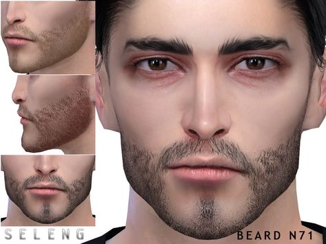 Sims 4 Beard, Curly Beard, Beards And Mustaches, Makeup Cc, Sims 4 Body Mods, Sims 4 Teen, All Hairstyles, Sims Hair, Best Sims