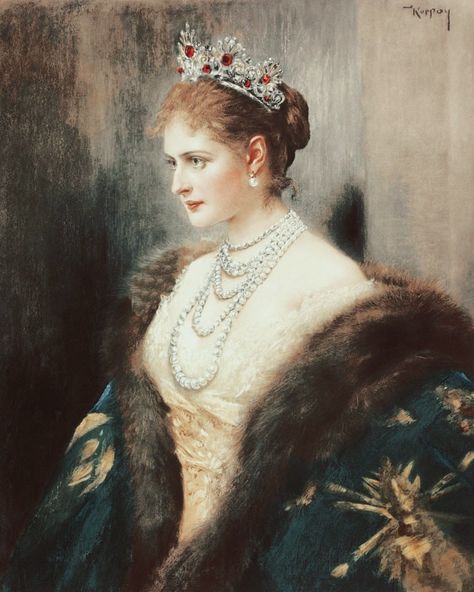 Alexandra Feodorovna by Josef Arpád Koppay Empress Alexandra, House Of Romanov, Alexandra Feodorovna, Romanov Dynasty, Tsar Nicholas Ii, Tsar Nicholas, Estilo Real, Romanov Family, Russian History