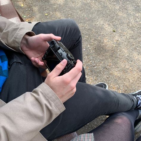 Couple With Camera Aesthetic, Guy Holding Camera Aesthetic, Photographer Guy Aesthetic, Men With Camera Aesthetic, Man With Camera Aesthetic, Guy Photographer Aesthetic, Guy With Camera Aesthetic, Photographer Couple Cameras, Camera Boy Aesthetic